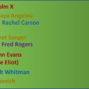 Profiles: Seventeen Exemplary Persons I’d like to meet in Heaven