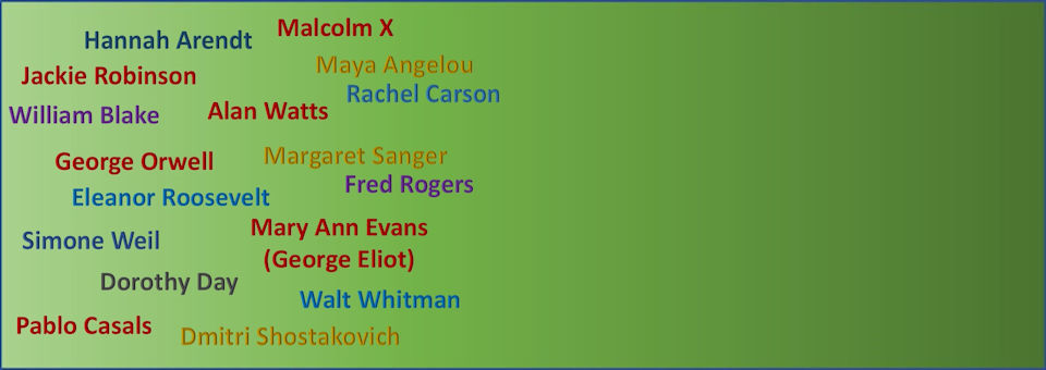 Profiles: Seventeen Exemplary Persons I’d like to meet in Heaven